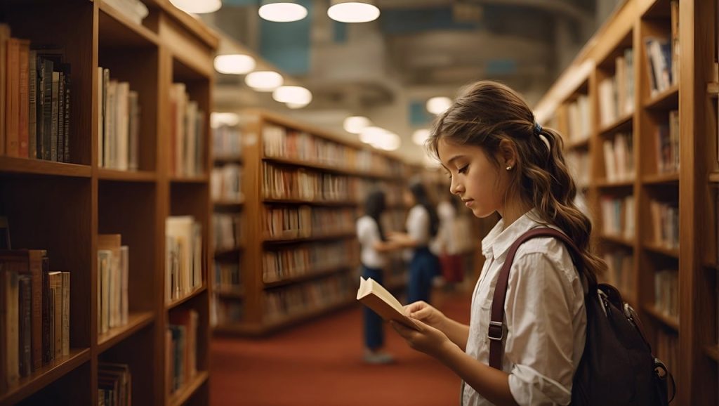 school library