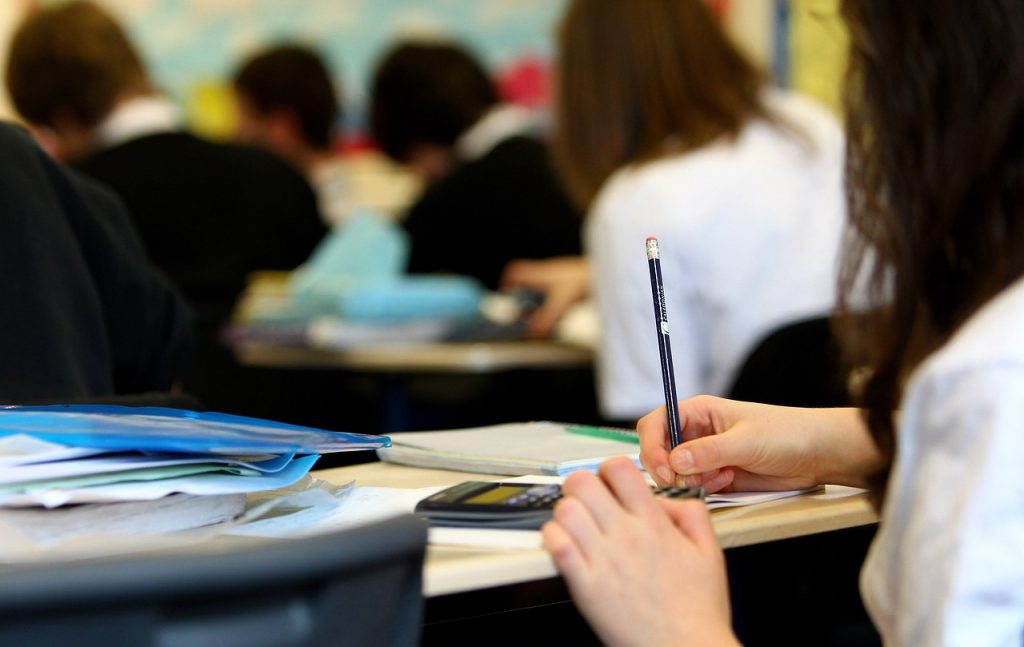 Classroom middle school workers